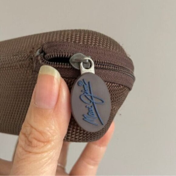 Maui Jim Brown Zip Around Sunglasses Eyeglasses Hard Case - Picture 3 of 8